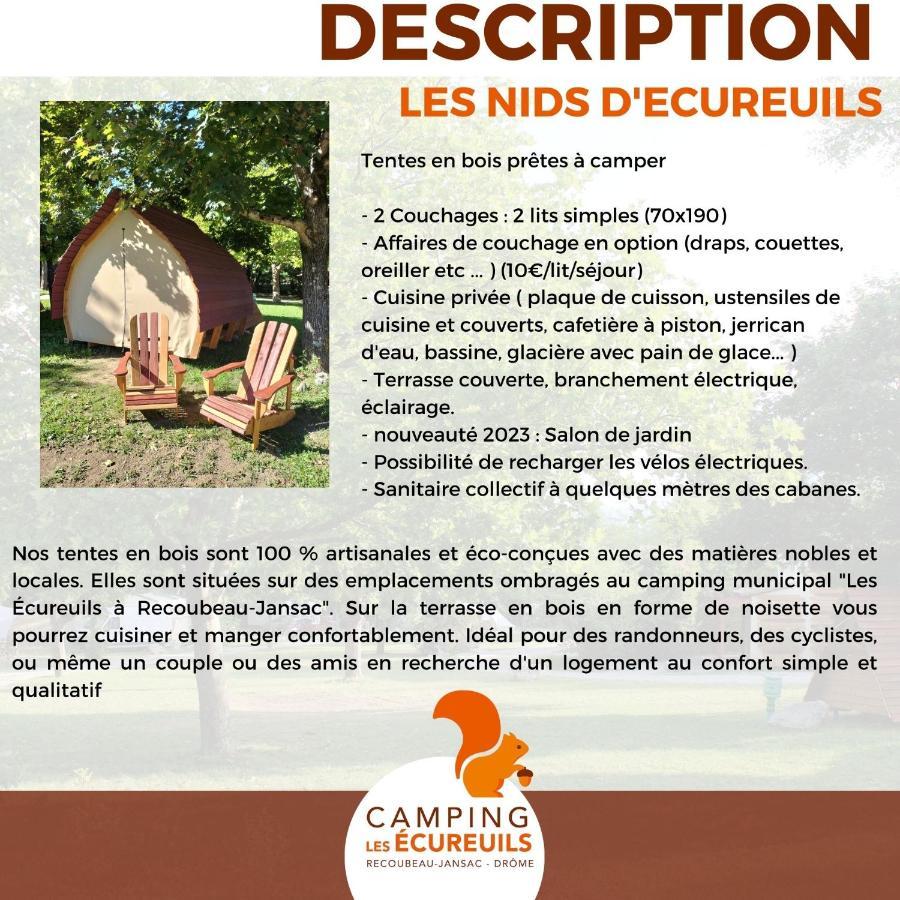 Recoubeau-Jansac Habitat Createur - Hebergements Insolites Au Camping Municipal "Les Ecureuils" מראה חיצוני תמונה