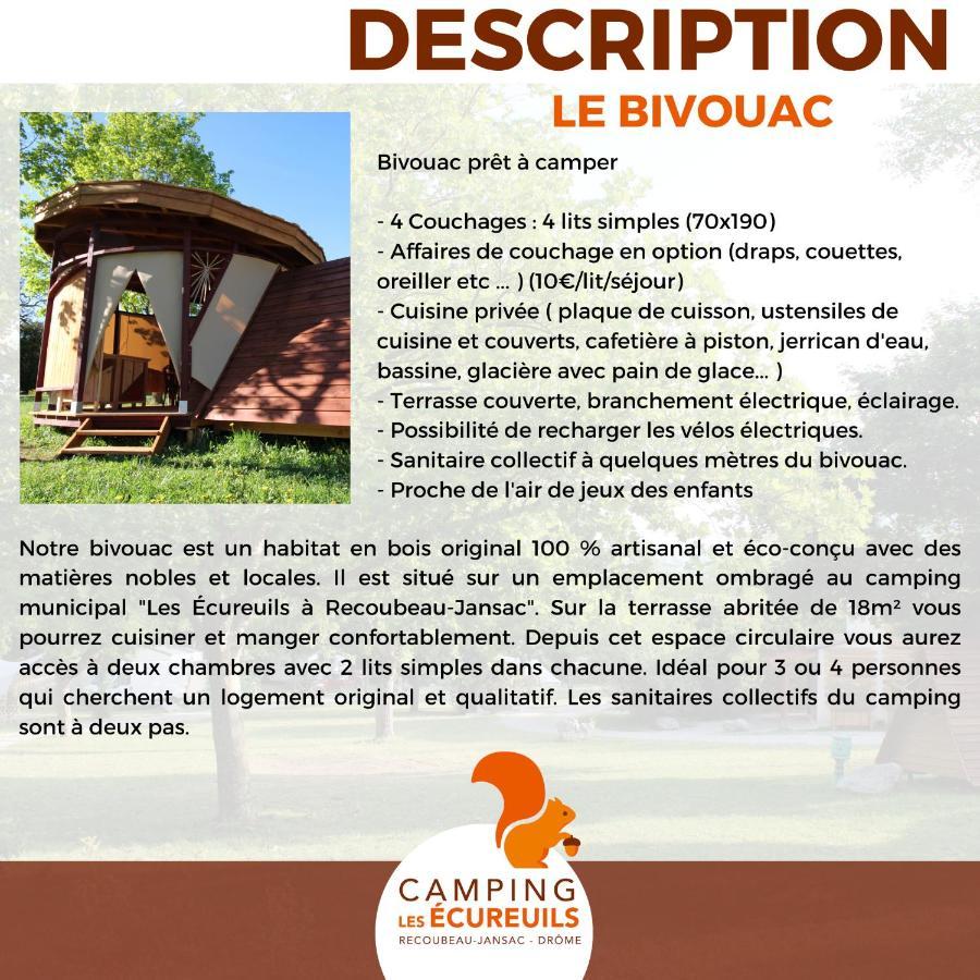 Recoubeau-Jansac Habitat Createur - Hebergements Insolites Au Camping Municipal "Les Ecureuils" מראה חיצוני תמונה