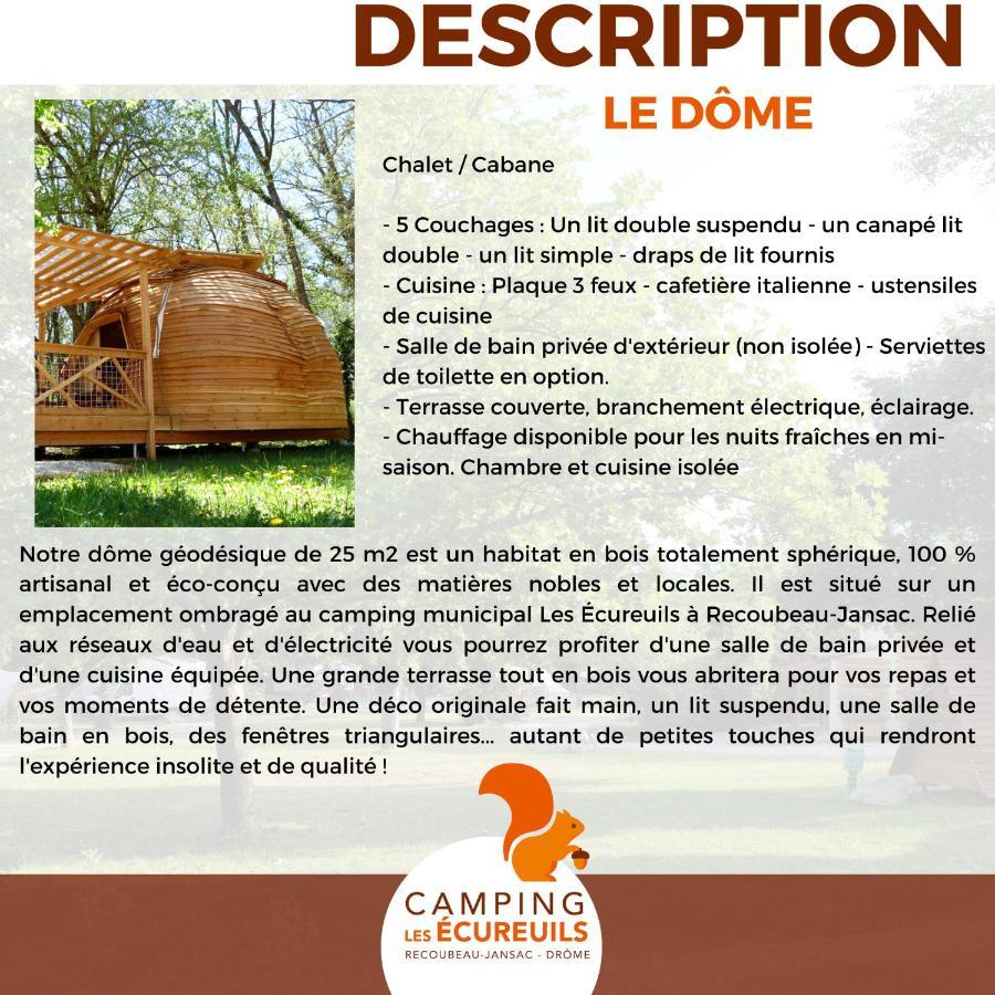 Recoubeau-Jansac Habitat Createur - Hebergements Insolites Au Camping Municipal "Les Ecureuils" מראה חיצוני תמונה